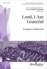 Lord, I Am Grateful SATB choral sheet music cover